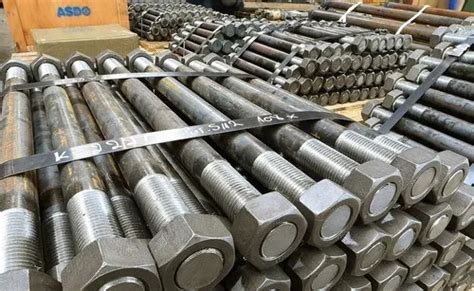 Polished Metal High Tensile Foundation Bolt For Construction Size 0