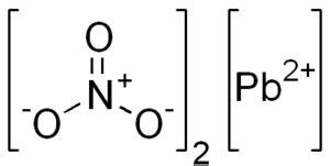 Nitrato de plomo estructura propiedades obtención usos