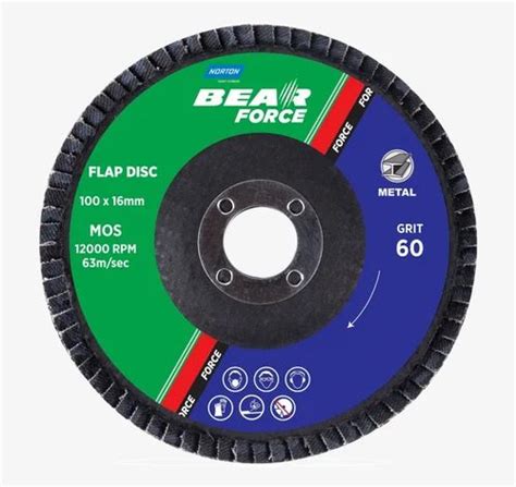 Aluminium Oxide NORTON BEAR FORCE FLAP DISC Size 4 Inch At Rs 19 25