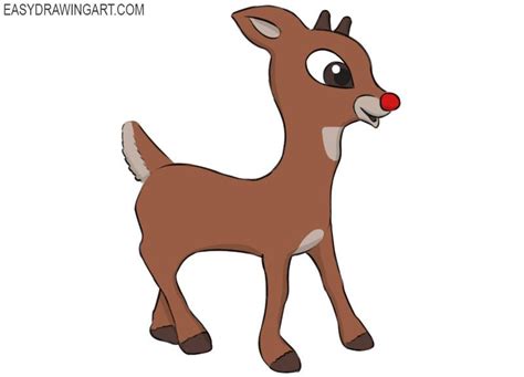 How To Draw Rudolph Rudolph Cartoon Drawings Cartoon Drawings