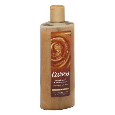 Caress Body Wash Exfoliating Shea Butter And Brown Sugar