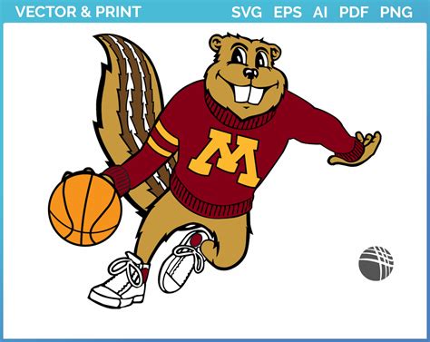 Minnesota Golden Gophers - Mascot Logo (1986) - College Sports Vector ...