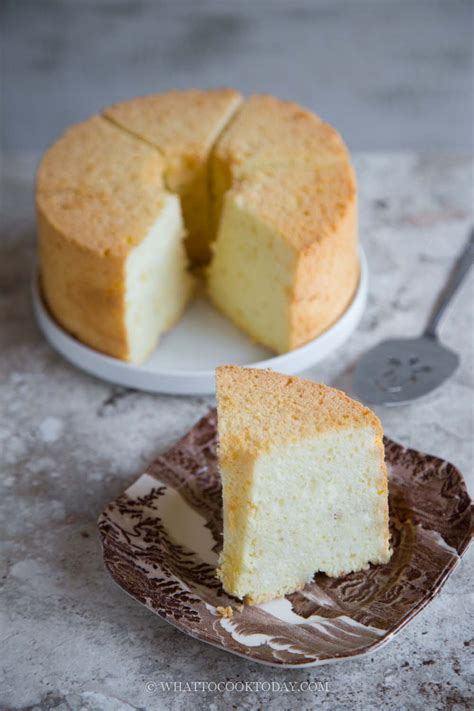 Soft and Fluffy Tofu Chiffon Cake