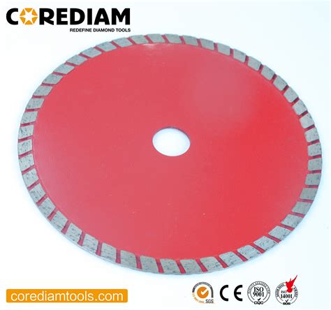 Sinter Hot Pressed Diamond Turbo Blade For Cutting Bricks Slate