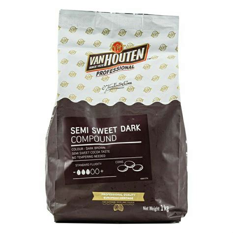 Van Houten Semi Sweet Dark Chocolate Compound Kg Shopee Thailand