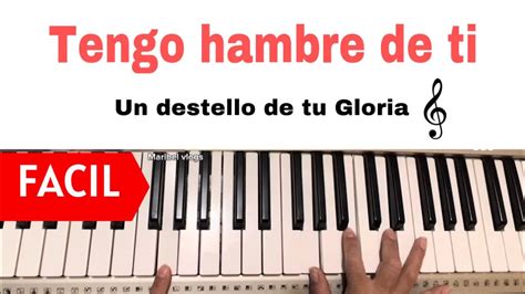 TENGO HAMBRE DE TI PIANO FÁCIL PIANO FÁCIL SENCILLO Y BÁSICO PARA