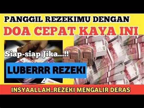 Lakukan Saja Amalan Mustajab Ini Insyaallah Rezeki Mengalir Deras