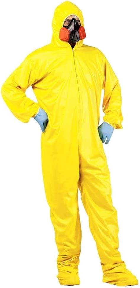 Yellow Hazmat Suit Adult Costume One Size Clothing