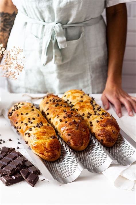 Baguettes Viennoises Aux P Pites De Chocolat Vienna Bread Chocolate