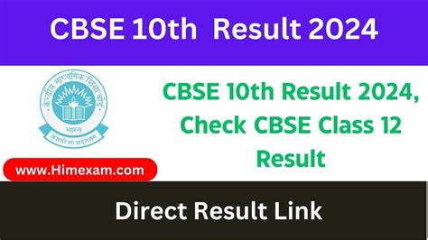 Cbse 10th Result 2024 Check Cbse Class 10 Result