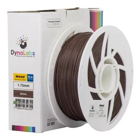 Filamento Pla Wood Nogal Dynalabs Mm Kg Parcelamento Sem