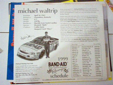 Michael Waltrip Big Kmart Poster Board By Photo Sign