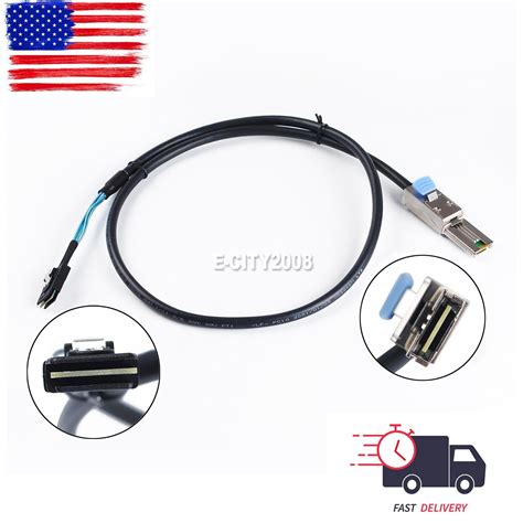 SFF-8087 Mini SAS 36 Pin to SFF-8088 Mini SAS 26Pin 1M 2M External ...