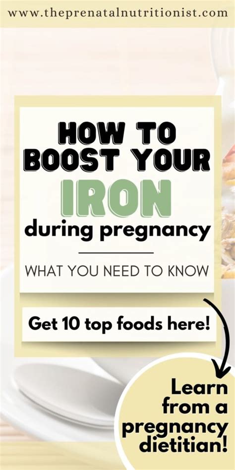 10 Foods High In Iron For Pregnancy The Prenatal Nutritionist