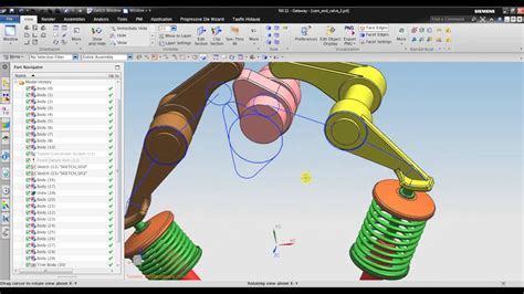 Nx Motion Simulation Tutorial Example D Contact Simulation Youtube