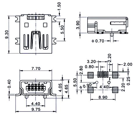 мини USB разъемы :: ДАРТ Электроникс