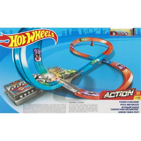 Hot Wheels Action Figure 8 Raceway Playset Blue Orange Jarir Bookstore KSA