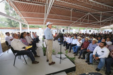 Entrega Rutilio Escandón sementales bovinos y paquetes de ovinos para