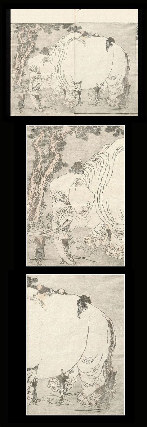 Hokusai Manga - (Sketchbook) Ehon etc | Sketch book, Hokusai, Manga