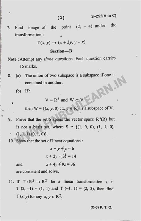 Ba Mathematics Semester Hnbgu Learn