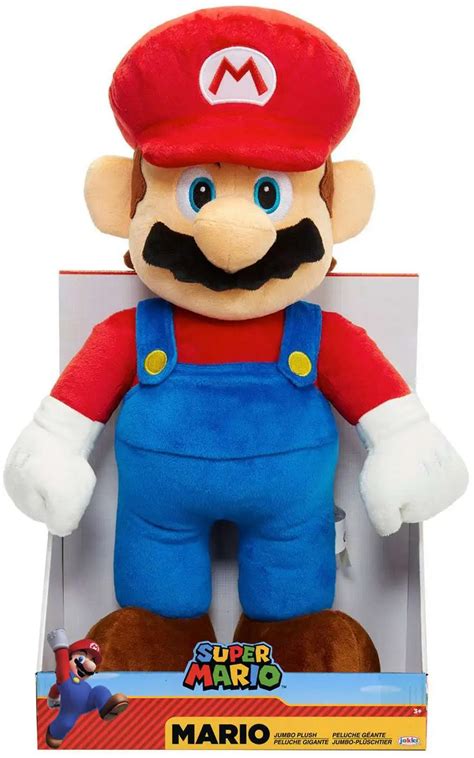 World of Nintendo Super Mario Mario 20 Jumbo Plush Jakks Pacific - ToyWiz