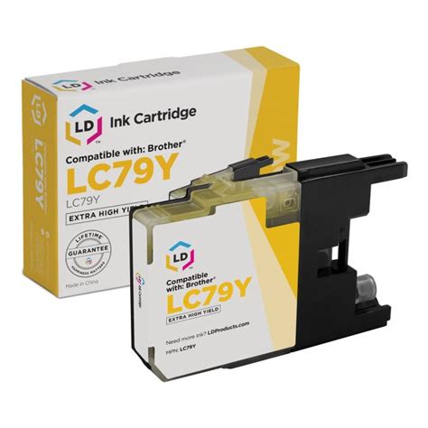 Brother Lc Y Ink Cartridge Extra High Yield Yellow Compatible Inkjets