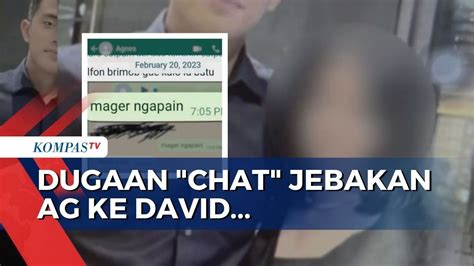 Terkuak Isi Chat AG Ke David Kuasa Hukum AG Publik Harus Lihat Dulu