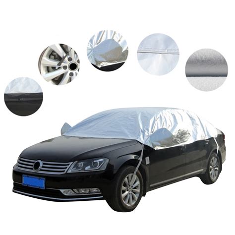 UV Protection Dust Proof Car Cover Outdoor Indoor Universal Half Semi ...