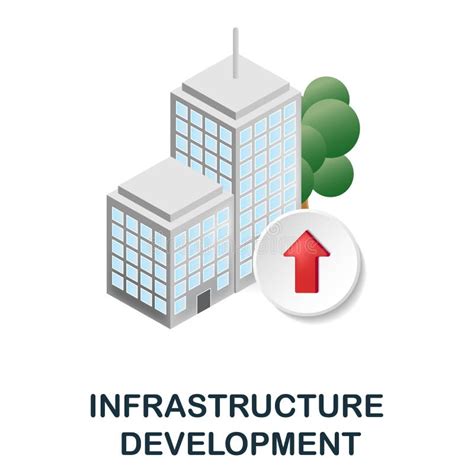 Infrastructure Development Icon D Illustration From Corporate