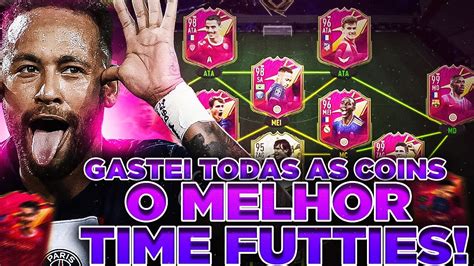 FIFA 22 l GASTEI TODAS AS COINS E MONTEI O MELHOR TIME FUTTIES POSSÍVEL