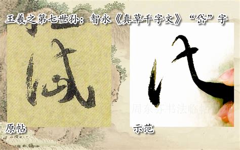 【每日一字】书法视频，周东芬临隋智永《真草千字文》“岱”字 Bilibili B站 无水印视频解析——yiuios易柚斯