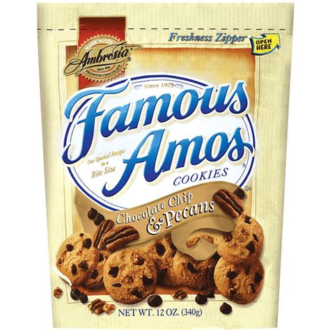 Famous Amos® Chocolate Chip And Pecans Cookies 12 Oz Bag Cookies Cannatas