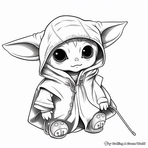 Free Printable Baby Yoda Coloring Pages Nbkomputer