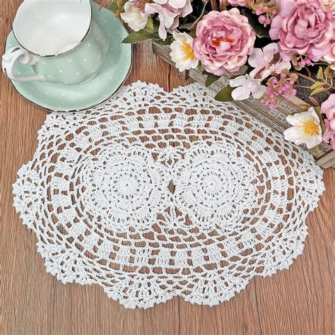 Amazon Phantomon Lace Doilies Handmade Crochet Placemats Cotton