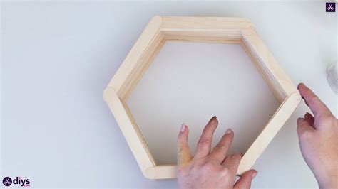 Diy Popsicle Stick Hexagon Shelf Obsigen