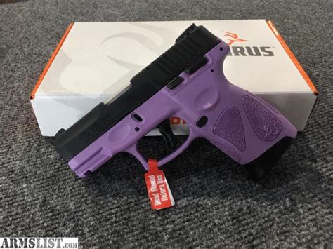 ARMSLIST For Sale TAURUS G2C 9MM LIGHT PURPLE W BLK SLIDE