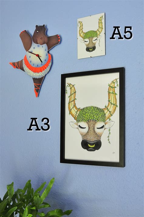 A3 Taurus Print Taurus Wall Art the Bull Zodiac Print | Etsy