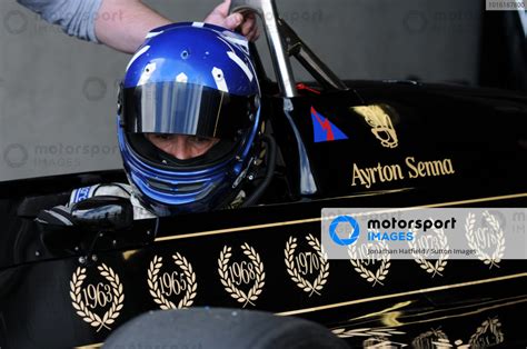 Damon Hill Gbr Lotus T Sky Tv Ayrton Senna Tribute Day Donington