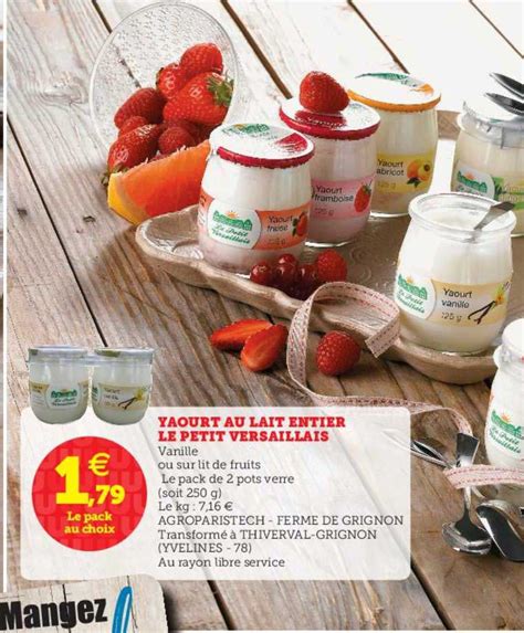 Promo Yaourt Au Lait Entier Le Petit Versaillais Chez Super U