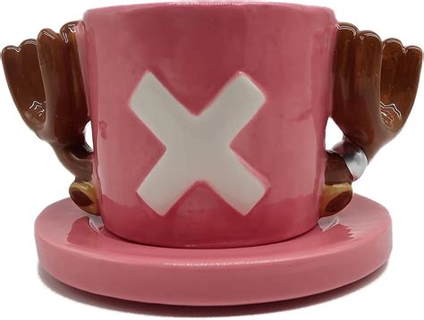 Tnsawrryoe Anime One Piece Chopper Coffee Mugs Pink Hat Ceramic Tea Milk Cup Office Cup