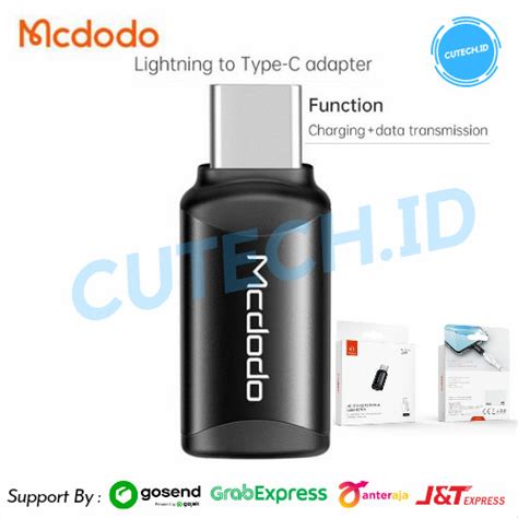 Jual Mcdodo Otg Adapter Converter Iphone Lightning To Type C Ot