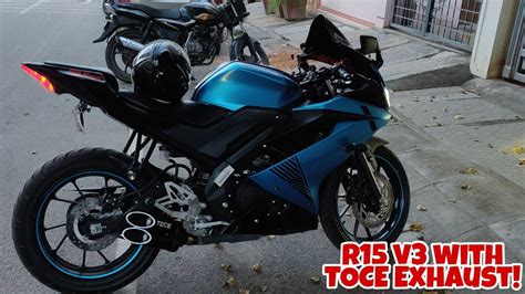 R15 V3 With TOCE Exhaust Best Exhaust For R15 Ft SC Project YouTube