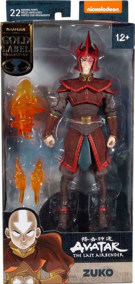 Mcfarlane Toys Avatar The Last Airbender Zuko Helmeted Gold Series