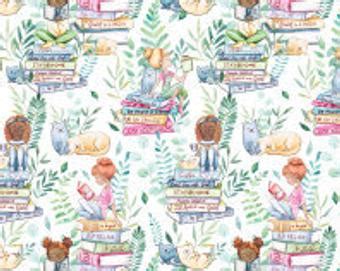 Dinosaur Delight Fabric By Gingerlique Cotton Polyester Etsy