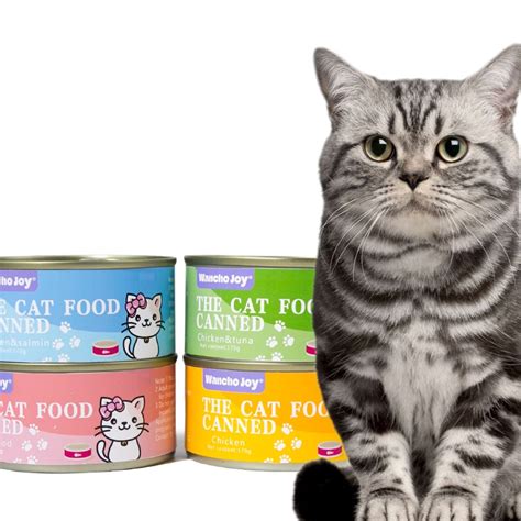 Custom Cat Wet Food Canned 170g Multiple Flavors High Protein Canned Food Cat OEM Package Cat ...