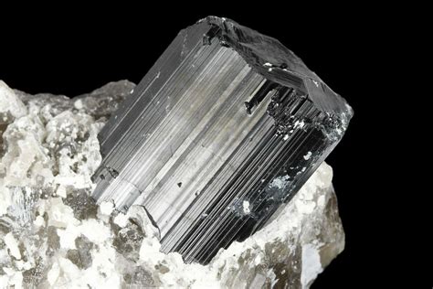 3 Terminated Schorl Crystal And Smoky Quartz Association Madagascar