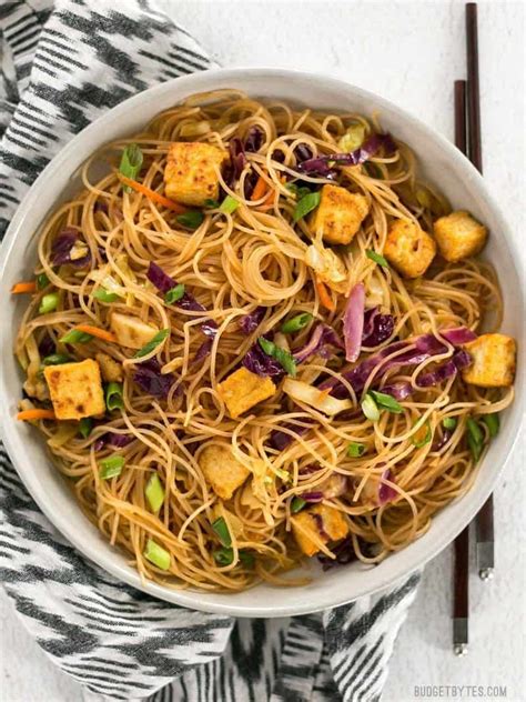 Singapore Noodles With Crispy Tofu Budget Bytes