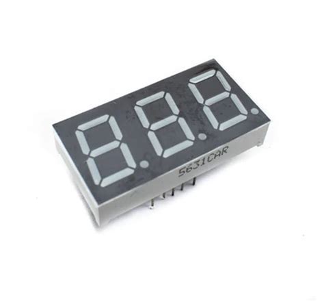 056 Inch 3 Digit Red Display Color 7 Segment Led Display Common