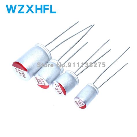 10Pcs DIP Solid Electrolytic Capacitor 25V 47UF 100UF 220UF 270UF 330UF