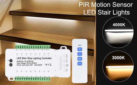 Copgge Led Stair Light Motion Sensor Indoor 4000k Cascading Stair Lighting Wire